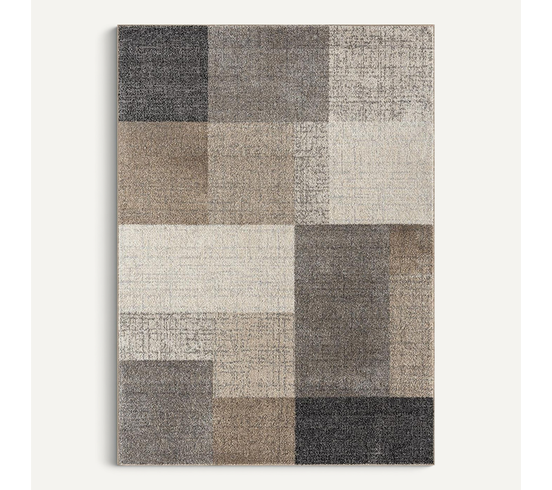 Tapis Pearl Moderne Salon Découpe Contour, Beige, 140x200 Cm