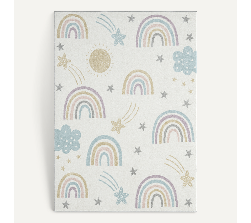 Tapis Beat Kids Moderne Et Doux Enfant, Crème, 120x170 Cm