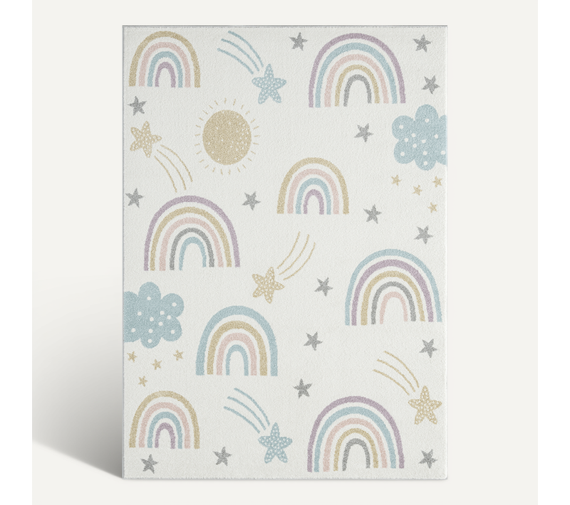 Tapis Beat Kids Moderne Et Doux Enfant, Crème, 160x220 Cm