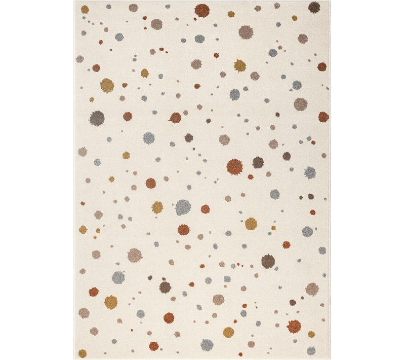 Tapis Beat Kids Moderne Bébé Fille Garçon, Crème, 80x150 Cm