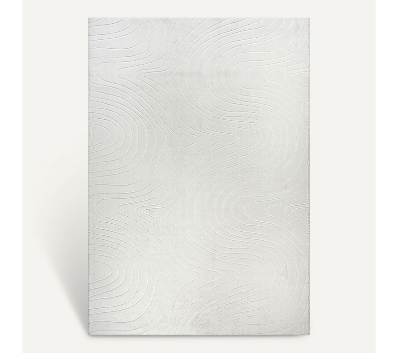 Tapis Rio Salon Antidérapant Océan, Crème, 120x160 Cm