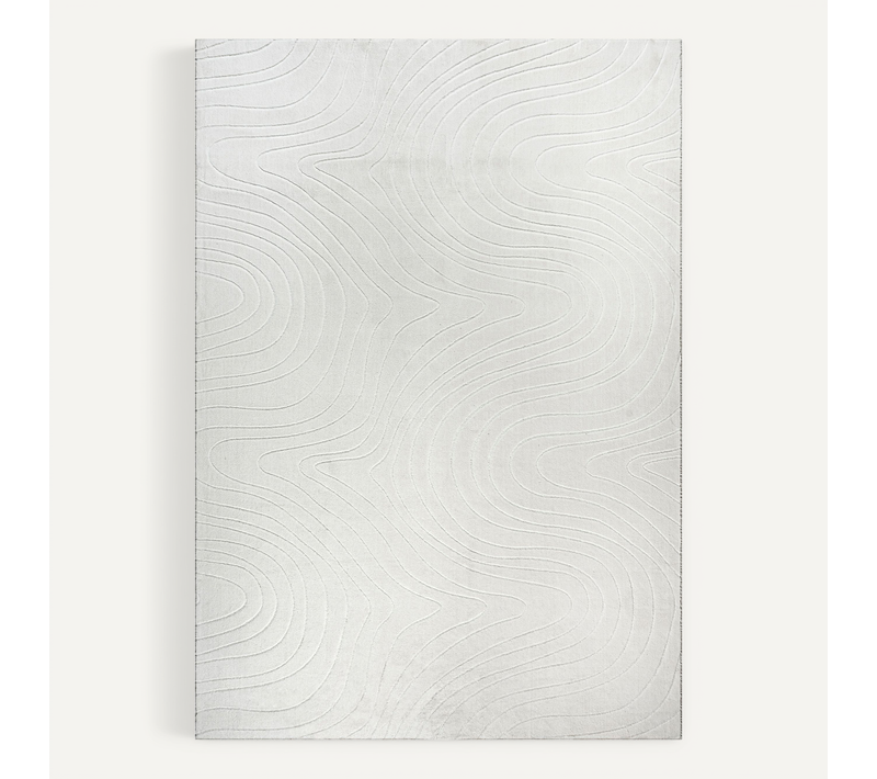 Tapis Rio Salon Antidérapant Océan, Crème, 140x200 Cm