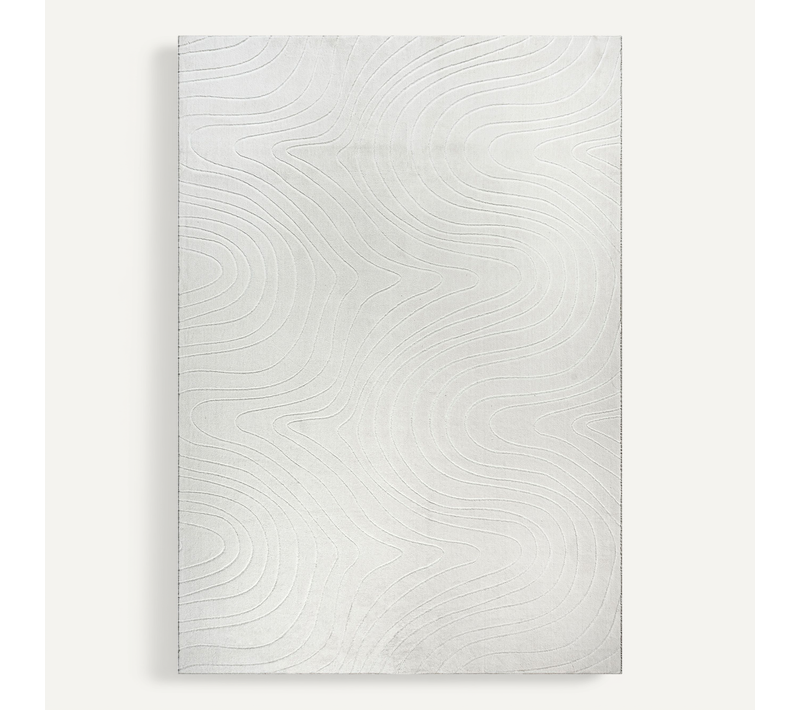 Tapis Rio Salon Antidérapant Océan, Crème, 160x220 Cm
