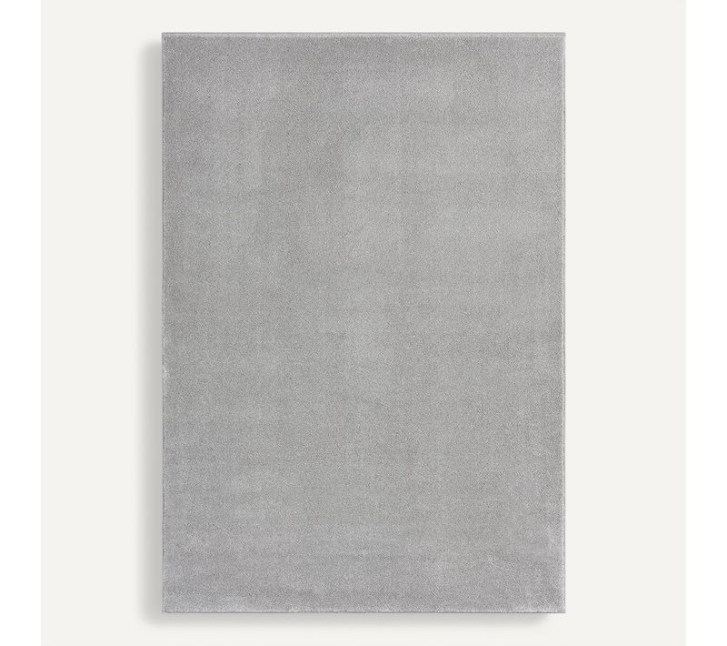 Tapis Marley Élégant Salon, Poils Courts, Argent, 60 X 110 Cm
