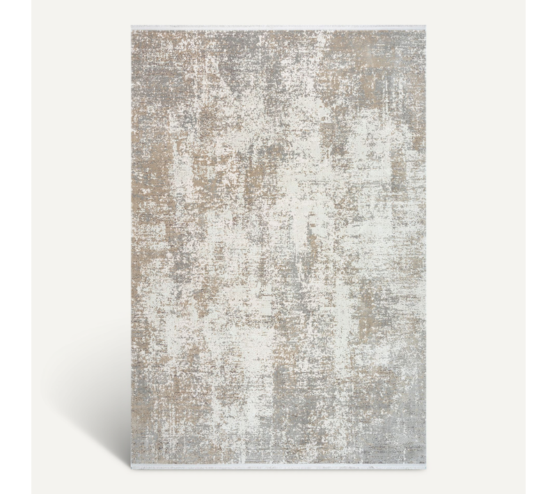 Tapis Fabia Luxe Moderne Doux, Beige, 80x150 Cm