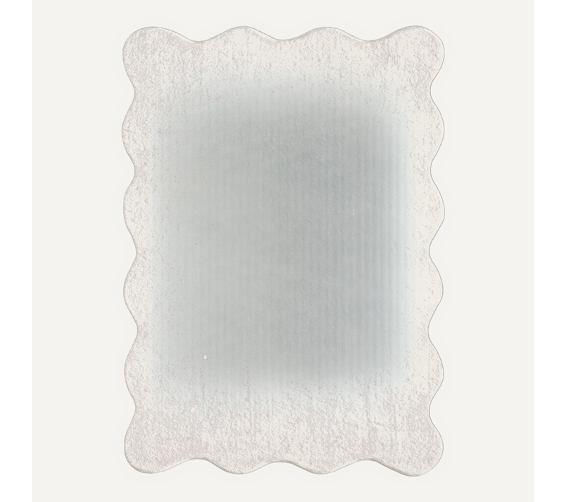 Tapis Relax Shape Antidérapant, Lavable, Crème, 160x220 Cm