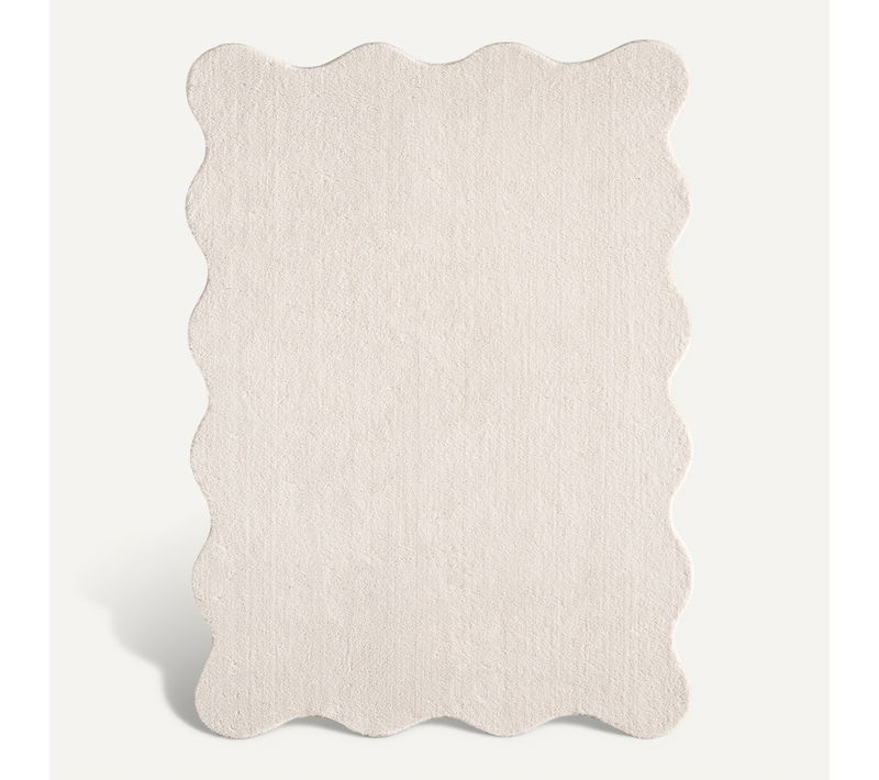Tapis Relax Shape Antidérapant, Lavable, Beige, 140x200 Cm