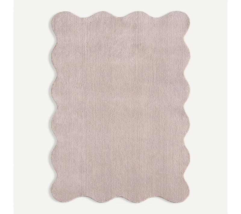 Tapis Relax Shape Antidérapant, Lavable, Rose, 120x160 Cm