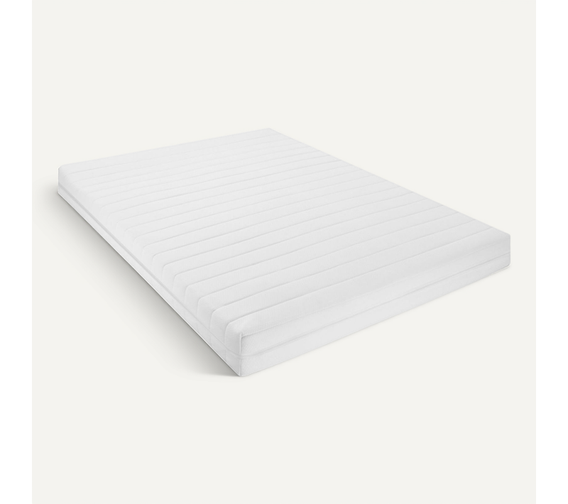 Matelas Mousse 200x200 cm 7 Zones Epaisseur 15 cm 2 niveaux de fermeté (H2 H3)