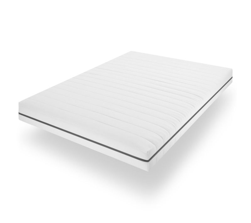 Matelas Mousse 100x190 cm 7 Zones Double fermeté H2 H3, Epaisseur 15 cm