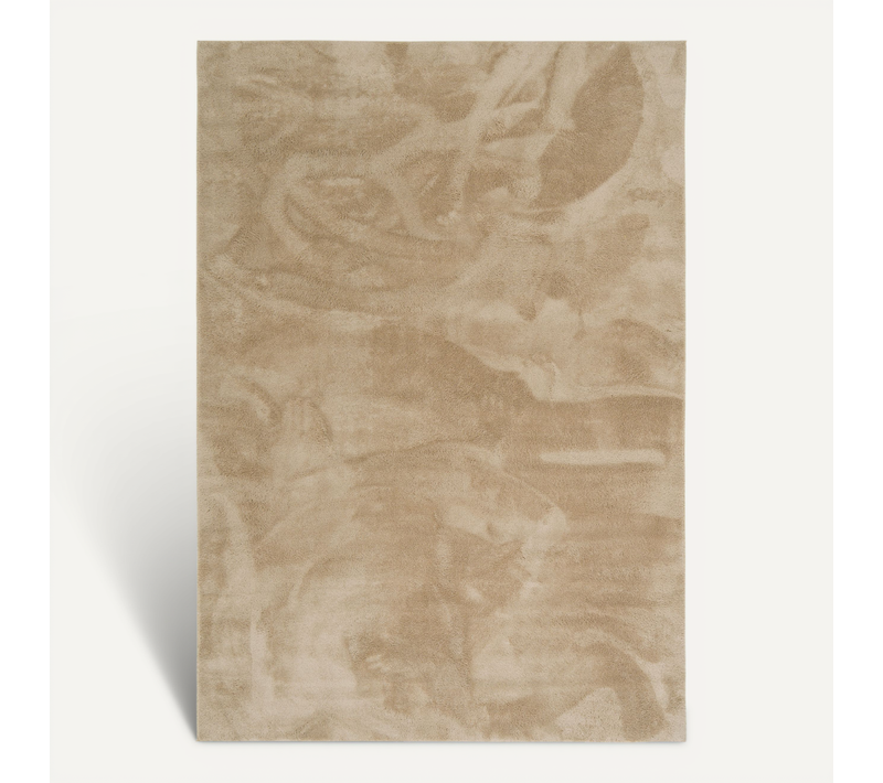 Tapis En Fausse Fourrure 140x200cm Beige