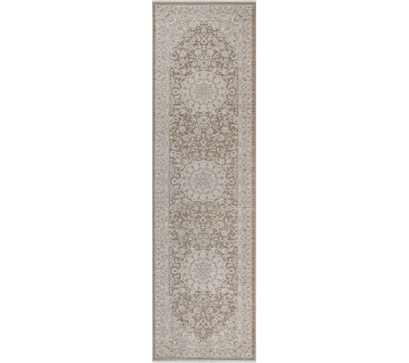 Tapis Nuvra Salon Moderne Doux Moelleux, Marron, 80 X 300 Cm