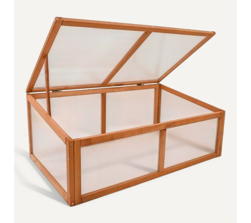 Serre En Bois Jardin Chassis De Couche Herba 100 X 40 X 60 Cm