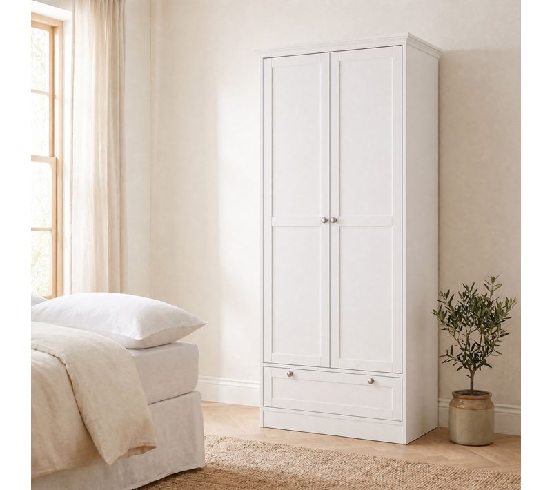 Armoire bonnetière VERRA Blanche