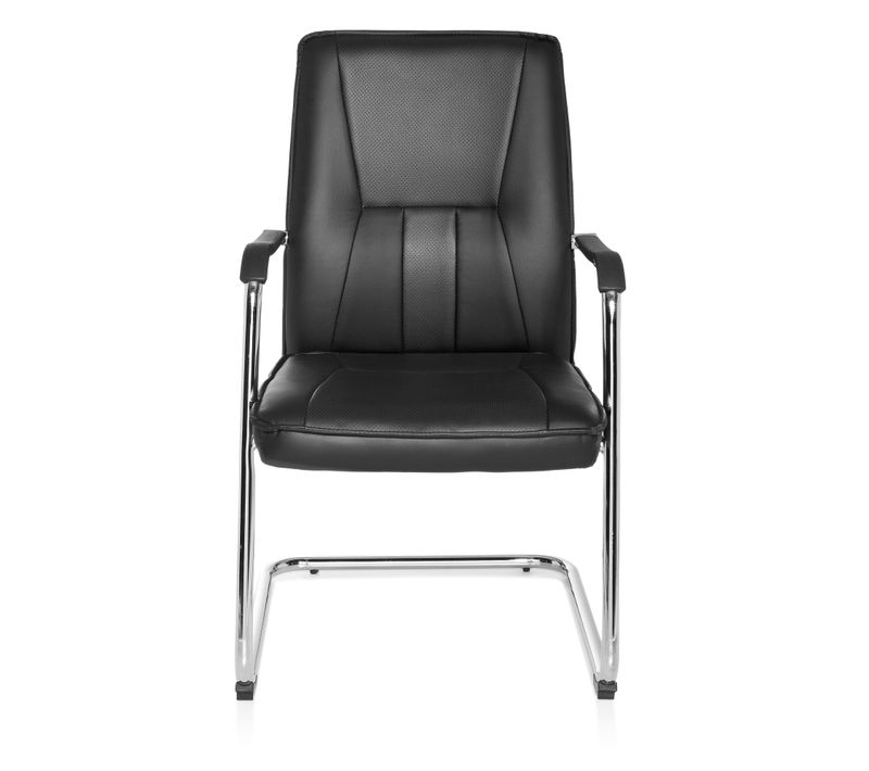 Chaises Cantilever Tila V Simili Noir Accoudoirs Compris