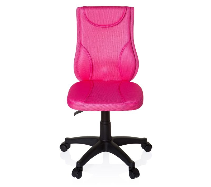 Chaise Pivotante Pour Des Enfants Kiddy Base Tissu Rose Sans Accoudoirs