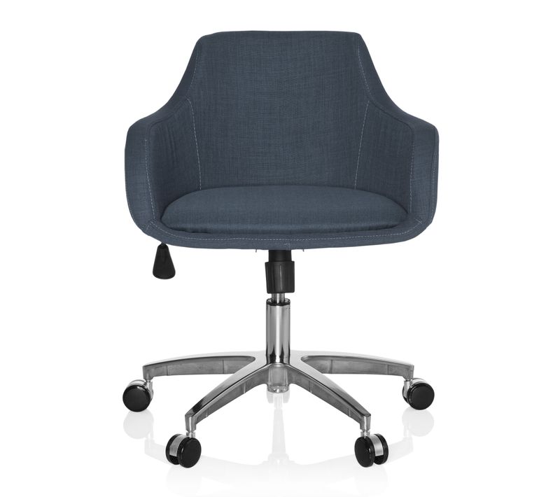 Chaise De Bureau Solao 100 Tissu Gris Foncé Accoudoirs Compris