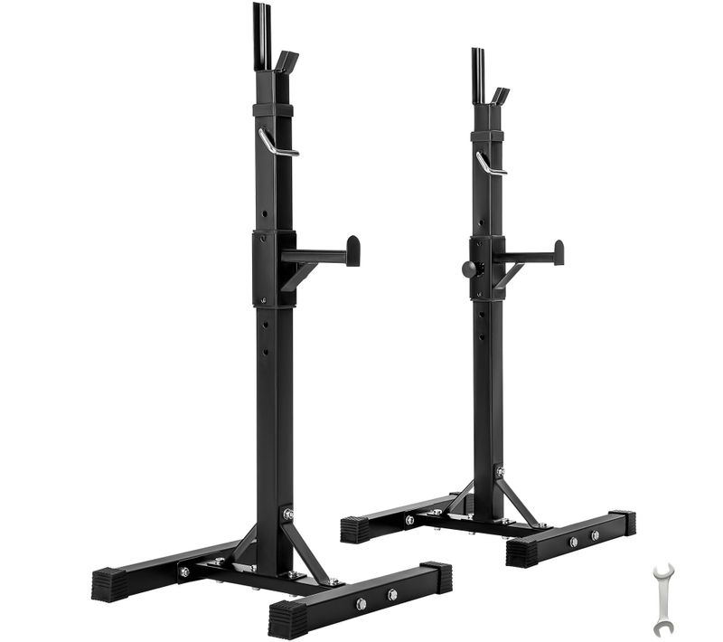 1 Support Pour Haltères Barres En Acier Noir