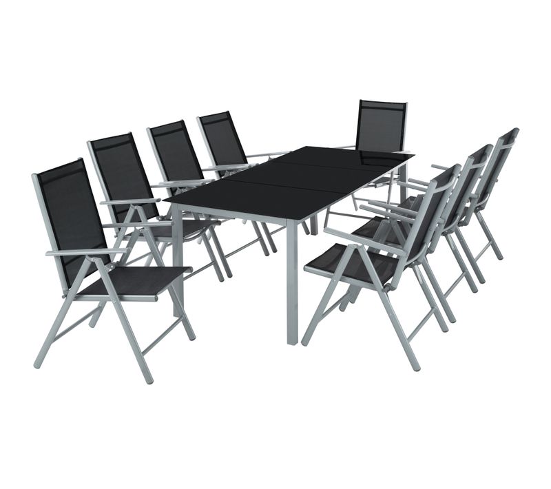 Salon De Jardin Argent  189 X 90 X 72.7 Cm