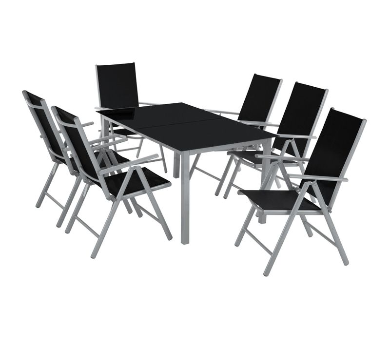 Ensemble Salon De Jardin Argent  150 X 90 X 73 Cm