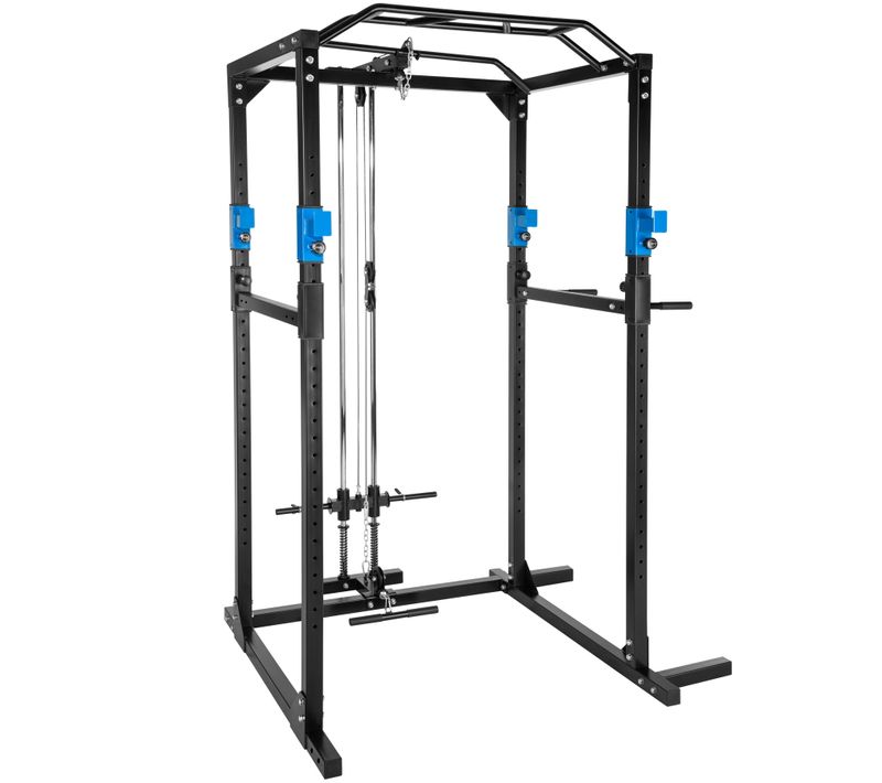 Cage De Musculation Rack De Fitness Avec Barre De Traction Double