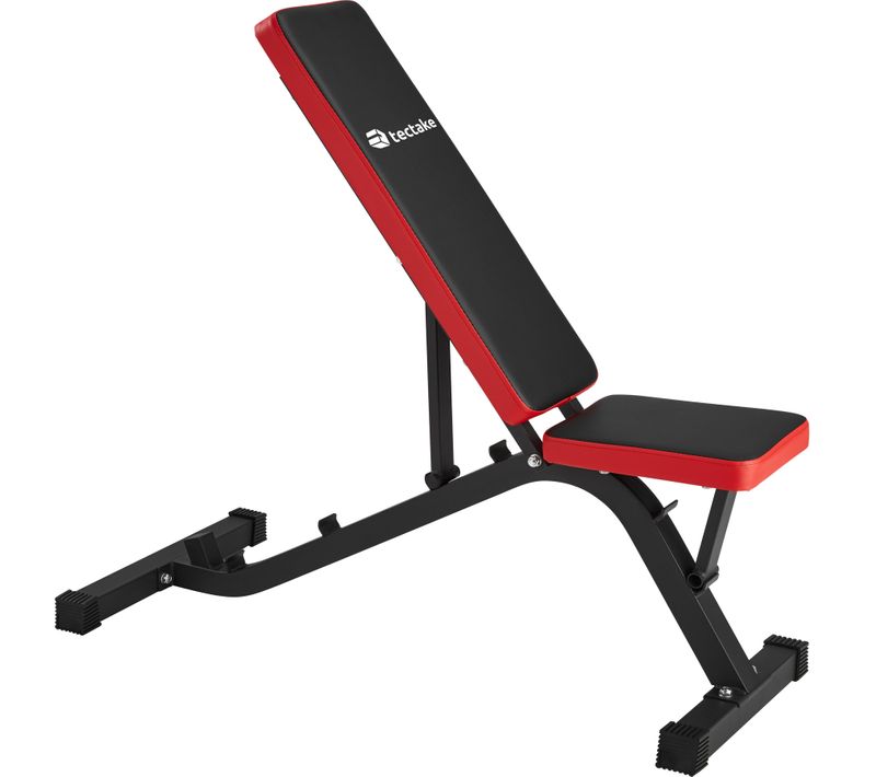 Appareil D'entraînement Banc De Musculation Pour Abdominaux Rembourrage Épais Noir/rouge