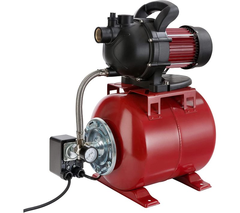 Station Pompe Domestique Surpresseur Avec Reservoir 3500 L/h 1000w Polypropylène 19l