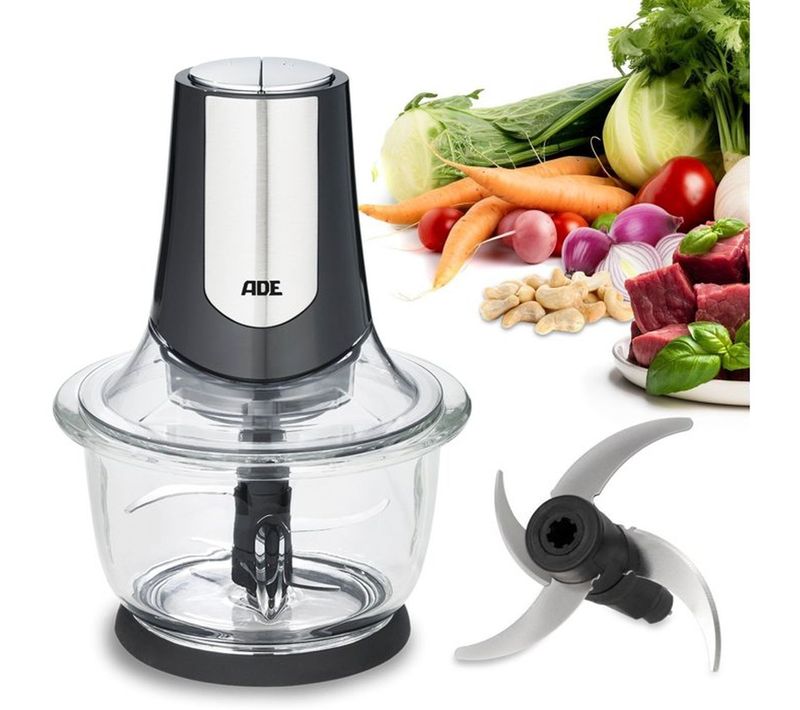 Mini Hachoir Électrique Kitchen Gadgets - 500 W, Bol Verre 1,2 L (660 Ml)