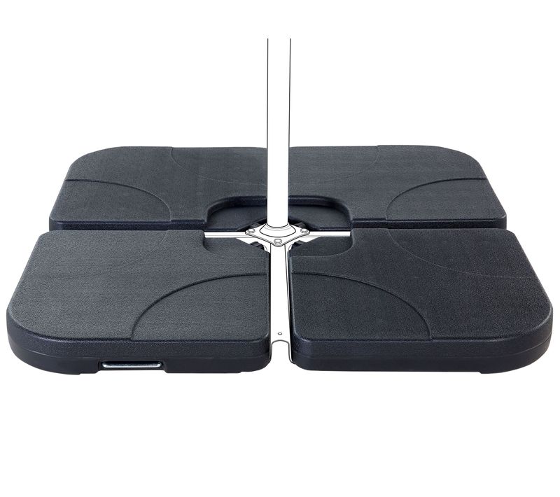 Dalles De Contrepoids Noires Pour Parasol Caria