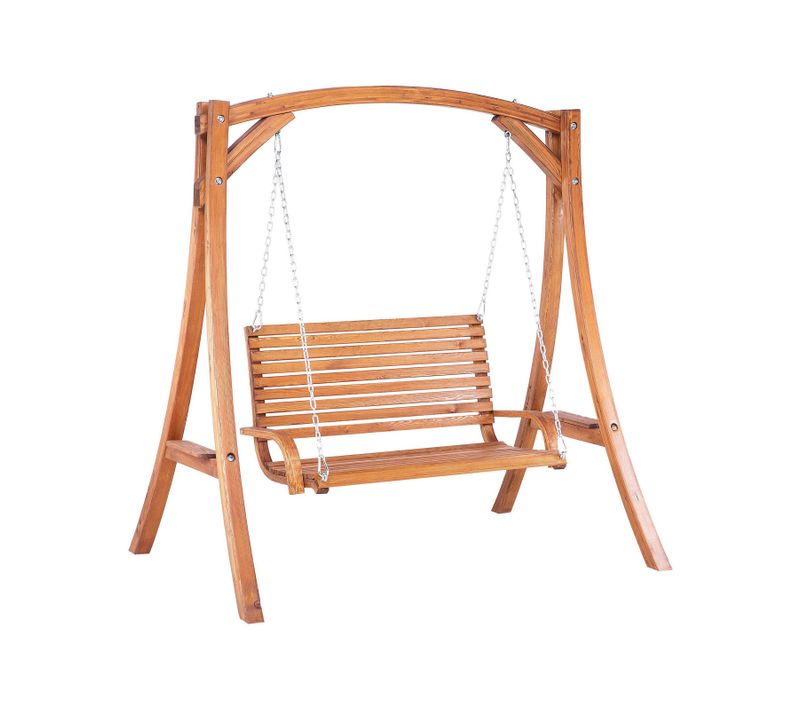 Balançoire Bois De Larix Bois Foncé Novara