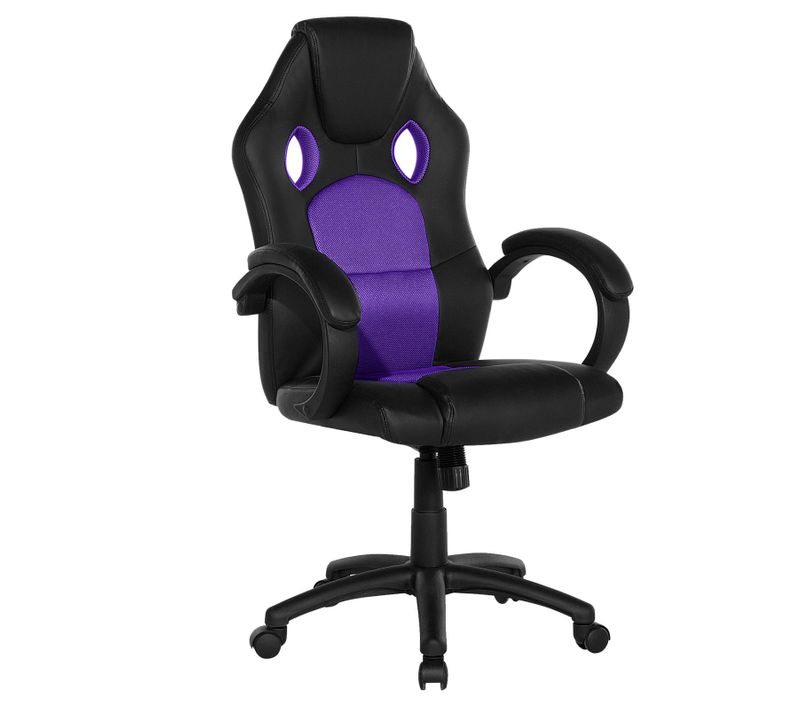 Chaise De Bureau Cuir Pu Violet Fighter