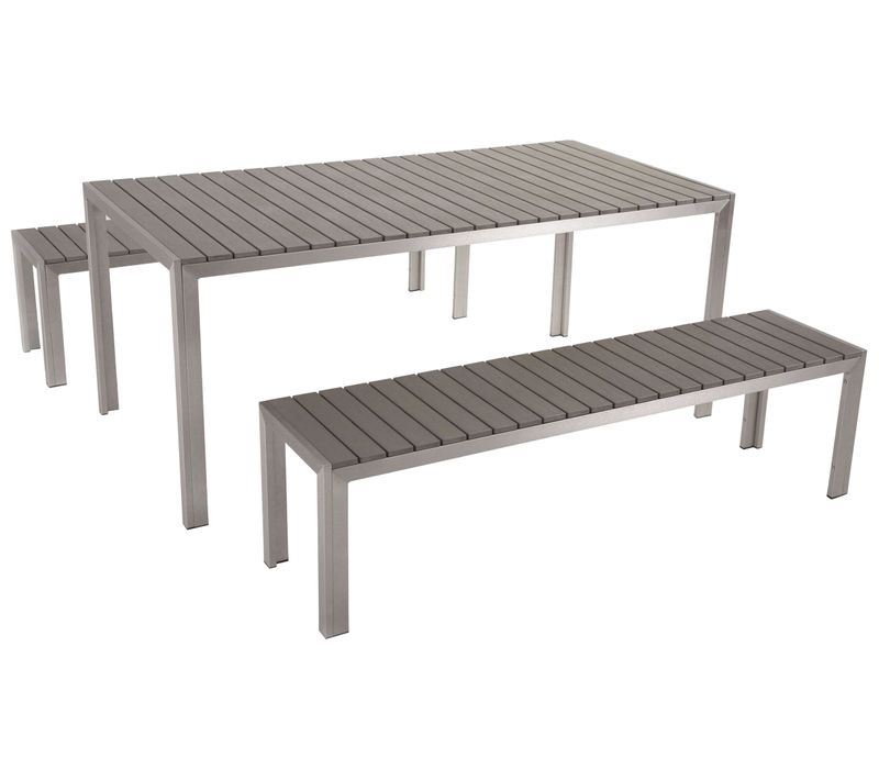 Set De Salle à Manger Matériaux Synthétiques Gris Nardo
