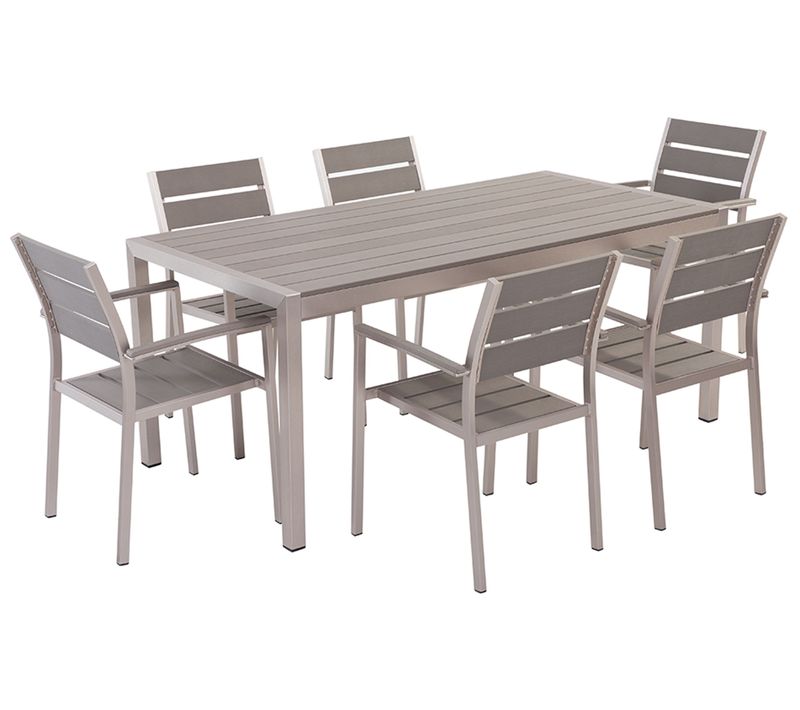 Set De Salle à Manger Matériaux Synthétiques Gris Vernio