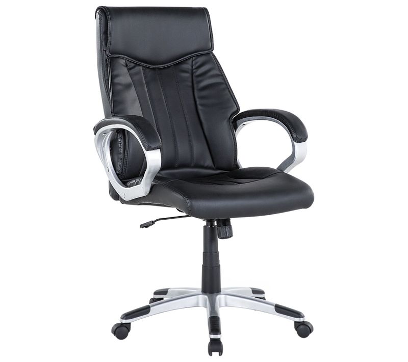 Fauteuil De Bureau Cuir Pu Noir Triumph