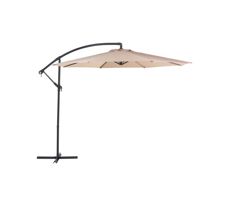 Grand Parasol De Jardin Beige Sable D 300 Cm Ravenna Ii