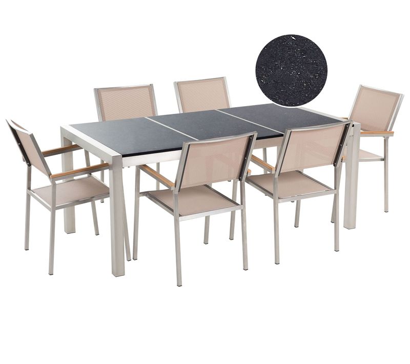 Set De Salle à Manger Pierre Beige Grosseto