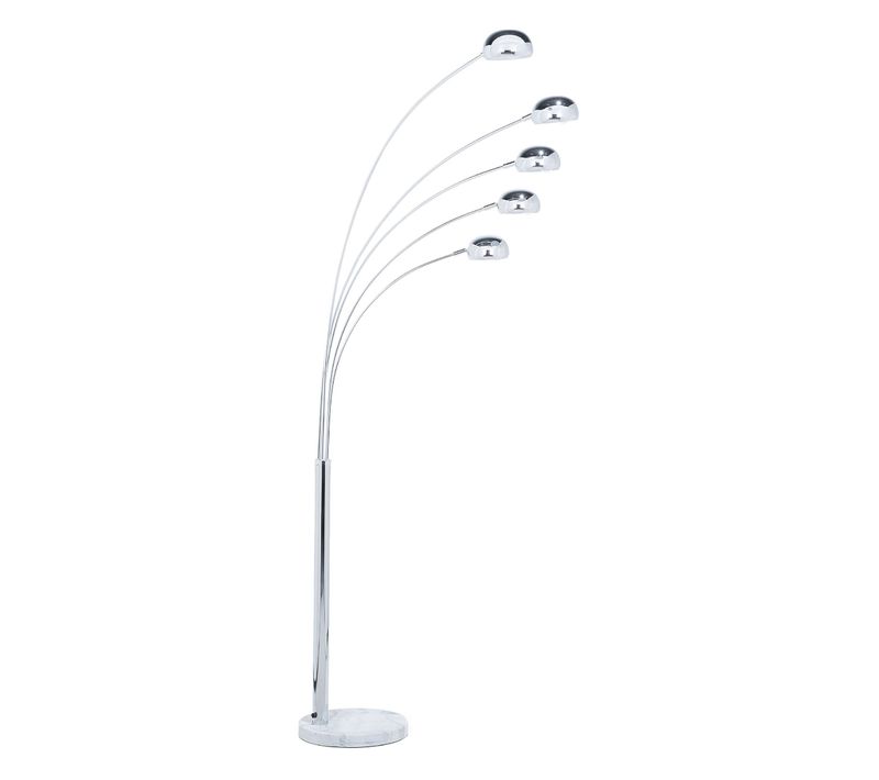 Lampadaire Flinders Réglable Métal Argenté