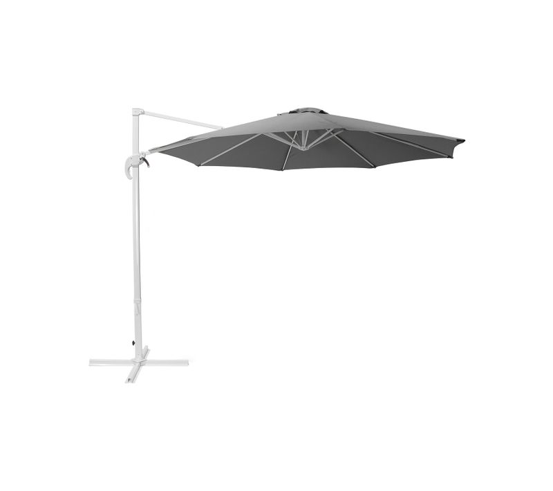 Grand Parasol De Jardin Gris Foncé D 300 Cm Savona