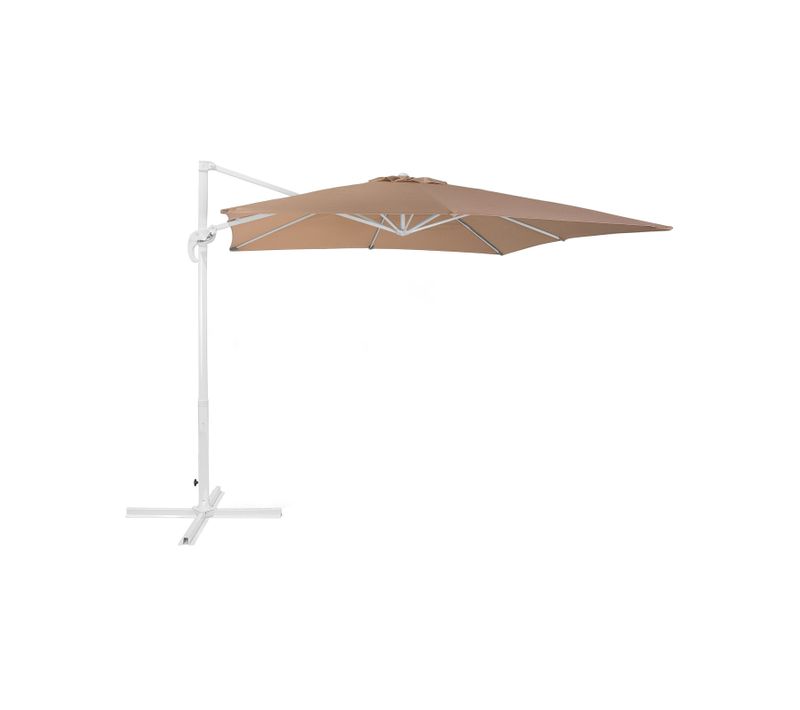 Parasol De Jardin Carré 250 X 250 Cm Beige Sable Monza
