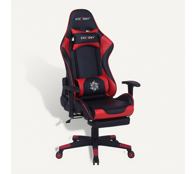 Siège De Gaming Cuir Pu Rouge Victory