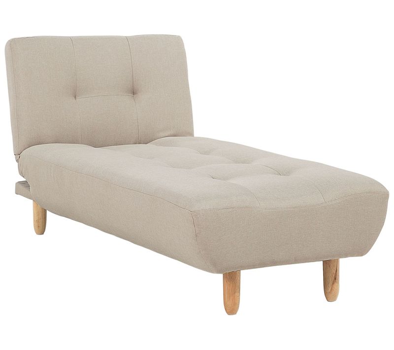 Méridienne En Tissu Beige Alsten