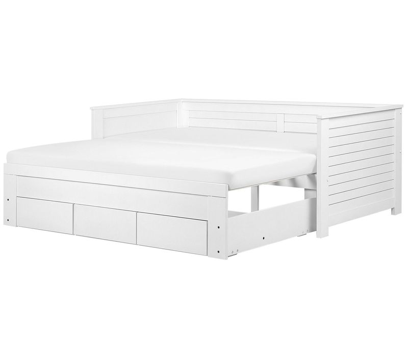 Lit Gigogne En Bois Blanc 90 X 200 Cm Cahors