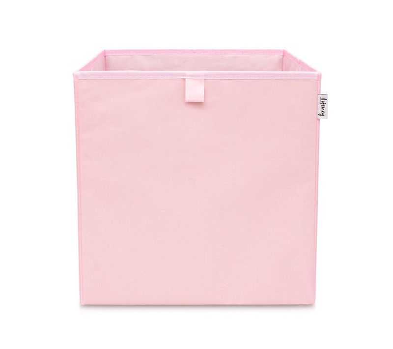 Boîte De Rangement Coloris Rose, Compatible Avec L'étagère Ikea Kallax Lifeney