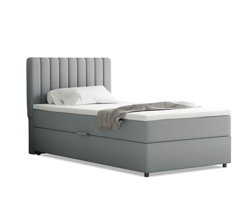 Lit Boxspring 100x200 Confortable Everest Avec Tiroir Et Surmatelas