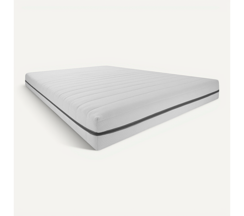 Matelas Mousse 70x200 cm 7 Zones Mi-ferme Et Ferme Avec Housse Amovible