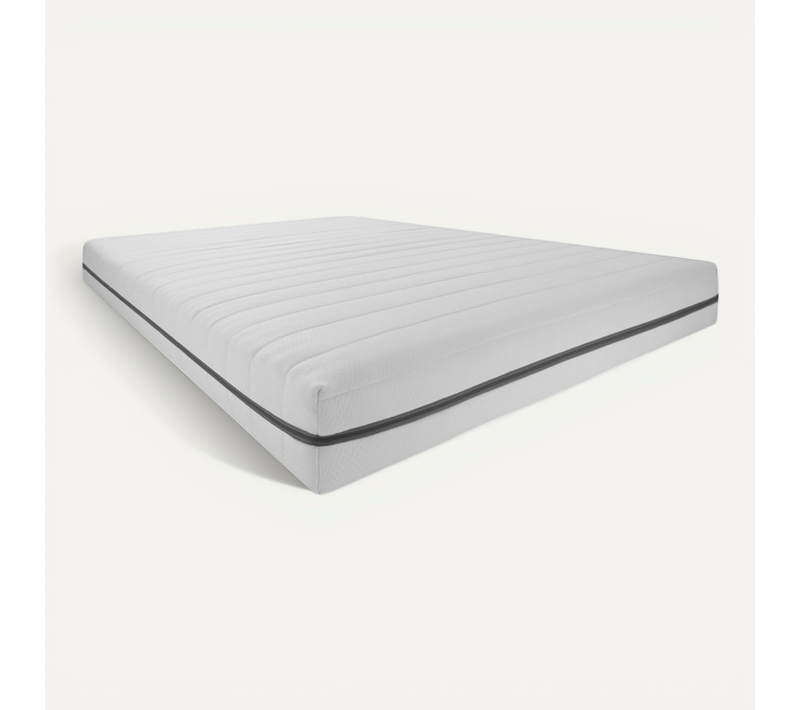 Matelas Mousse 90x200 cm, 7 Zones Mi-ferme Et Ferme Avec Housse Amovible