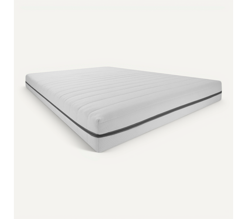 Matelas Mousse 140x200 cm, 7 Zones Mi-ferme et Ferme Avec Housse Amovible