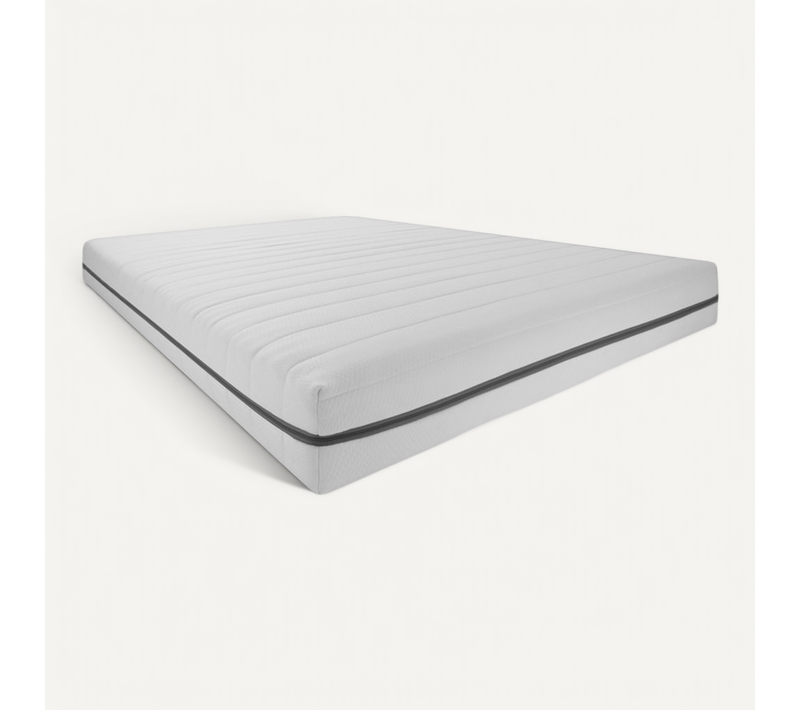 Matelas Mousse 160x200 cm, 7 Zones Mi-ferme et Ferme Avec Housse Amovible