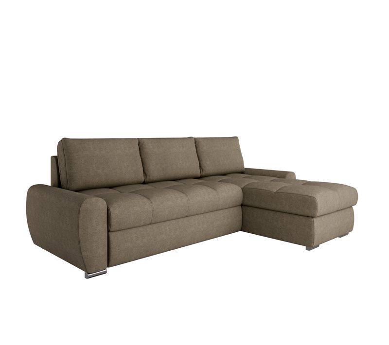 Canapé D'angle Lunar Canapé-lit Avec Coffre De Lit - Marron