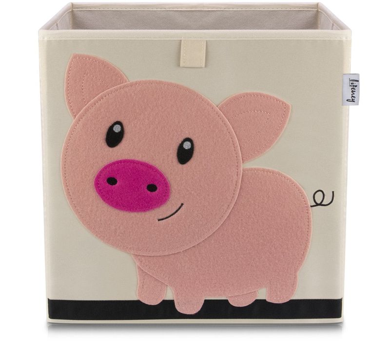 Boîte De Rangement En Tissu Pour Enfant "cochon", Compatible Ikea Kallax Lifeney